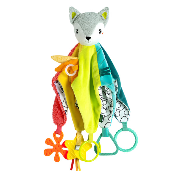 Fehn Activity Comforter Fox Deluxe Baby Soother Security Blanket