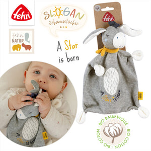 FehnNATUR Baby Comforter A Star Is Born Donkey Soother Security Blanket