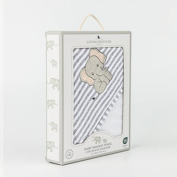 Elephant Baby Hooded Towel Living Textiles Baby Shower Gift Idea