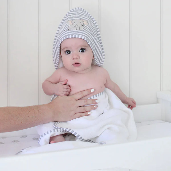 Elephant Baby Hooded Towel Living Textiles Baby Shower Gift Idea