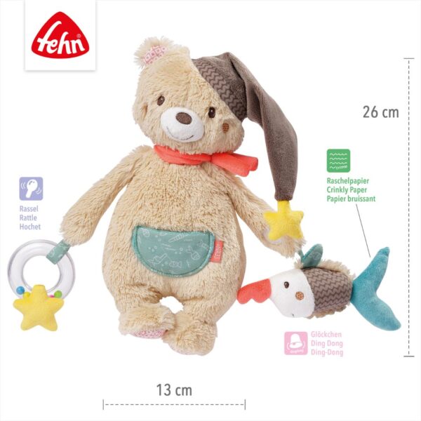 Fehn Activity Teddy Bear Children's Plush Toy.