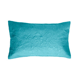 Paisley Peacock Coverlet & Pillow Cases Queen / King Bedcover Set.