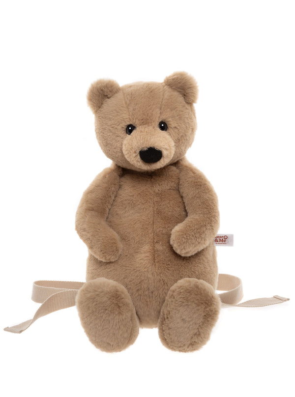 Charlie Bear Oatmeal Brown Teddy Bear Bag