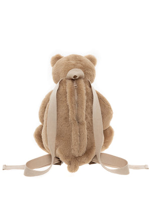Charlie Bear Oatmeal Brown Teddy Bear Bag
