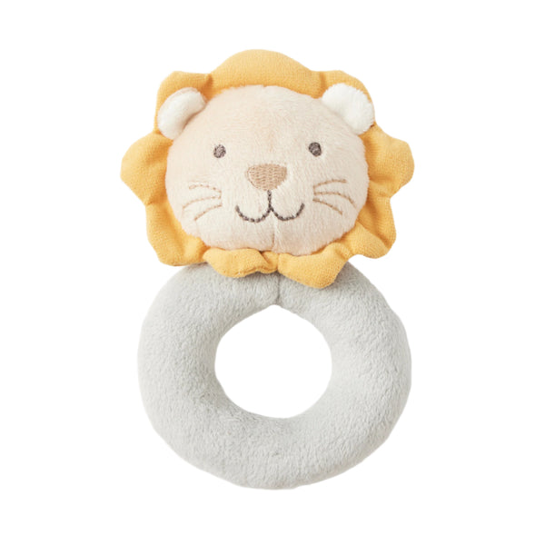 Lion Plush Grab Rattle Newborn Baby Shower Gift Idea