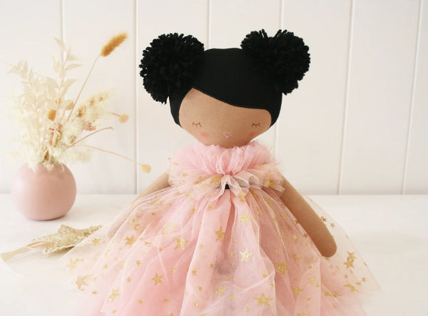 Halle Ballerina Doll Light ( Brown & Ebony ) 48cm Children's Doll