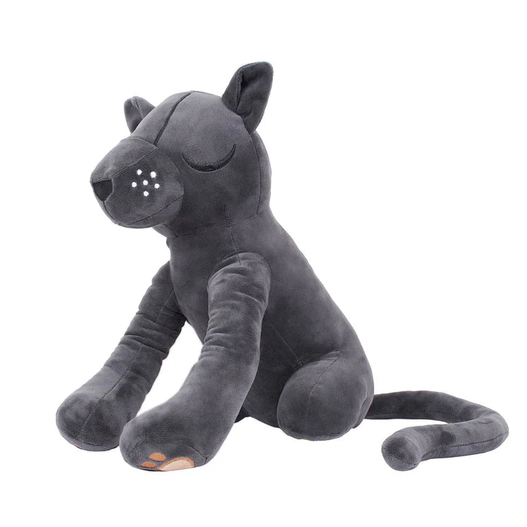 Panther Plush Charcoal Toy Cushion