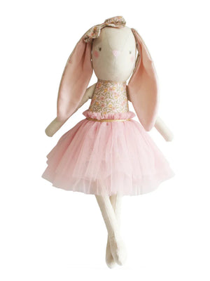 Linen Pearl Cuddle Bunny Alimrose Children's Toy Doll - Blossom Lily Pink