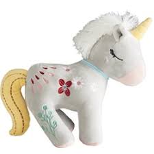 Unicorn Embroiders Plush Unicorn
