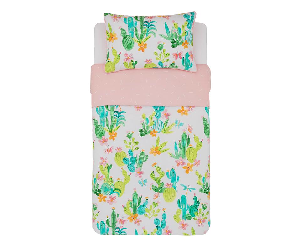 Cactus Cotton Kids Quilt Cover Set