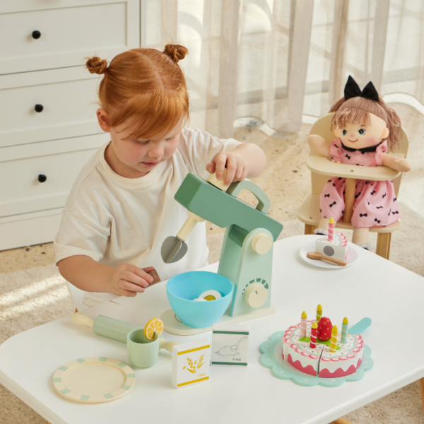 Children's Wooden Kitchen Mixer