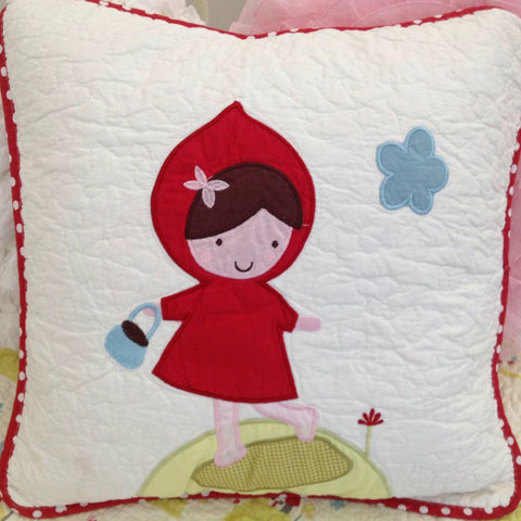 Little Red Square Cushion Cover