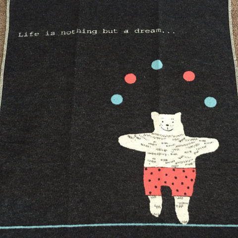 Juggling Bear Baby Blanket