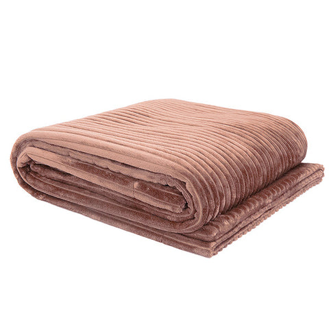 Large Channel Throw Rug Snuggle Blanket Woodrose