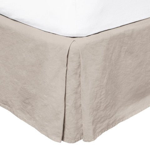 French Flax Linen Valance in Pebble