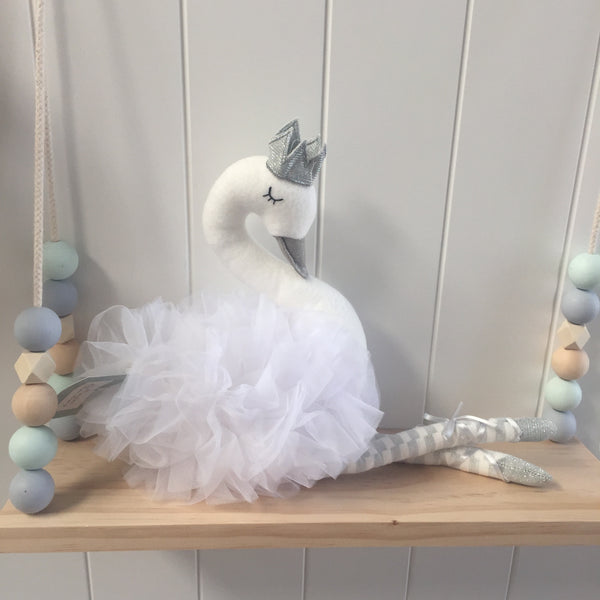 Sophia Small White Cygnet Toy Swan