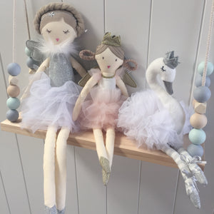 Sophia White Swan Toy Nursery Bedroom Decor
