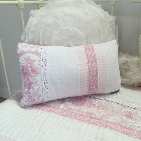 Juliet Pink Rectangle Cushion