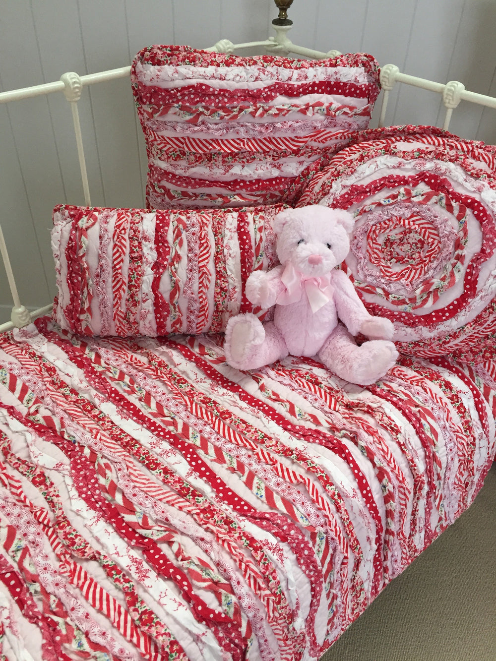 Indie Frill Shabby Chic Ruffle Square Cushion Cover