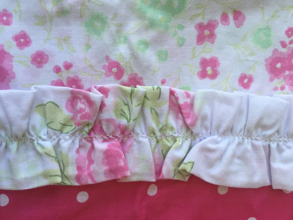 Jiggle & Giggle Shabby Chic Girls Floral Quilt Cover Set