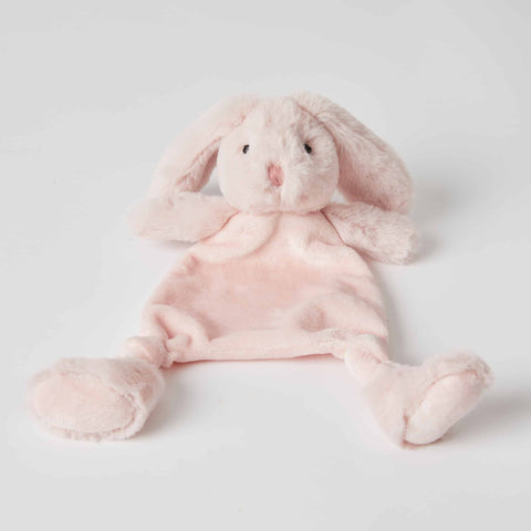 Pink Plush Bunny Baby Comfort Soother Security Blanket