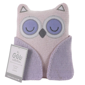 Baby Nursery Knitted Owl Toy Rattle