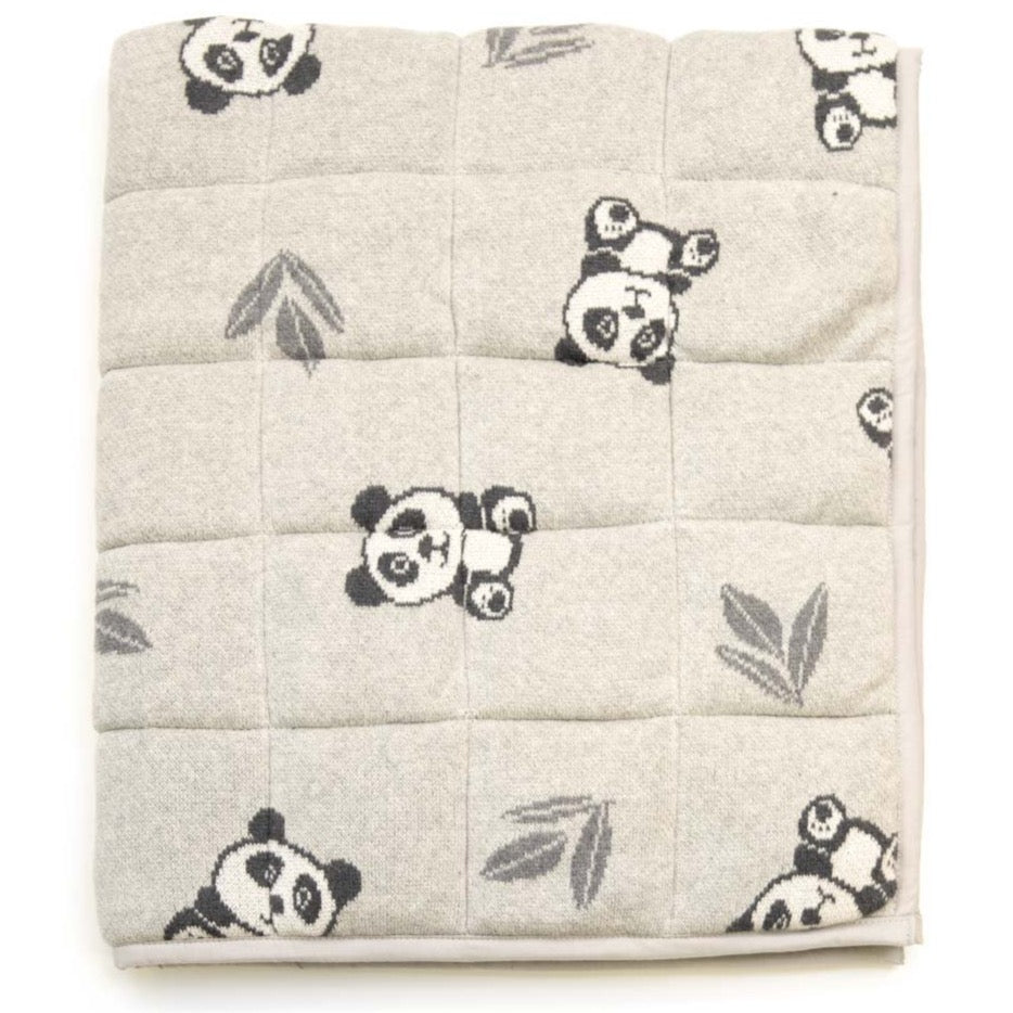 Panda Bear Baby Bao Bao Quilted Play Mat Nursery Cot Blanket Quilt