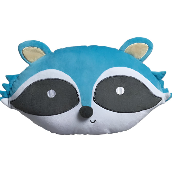 Aqua Racoon Cushion