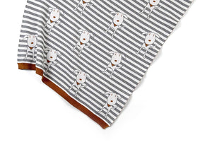 Doug Dog Cotton Knit Baby Blanket Indus Design
