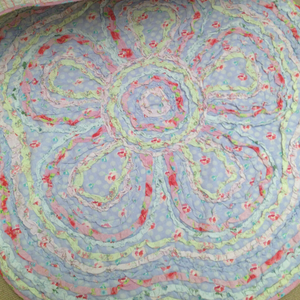 Zoey Floral Multi Ruffle Floor Rug