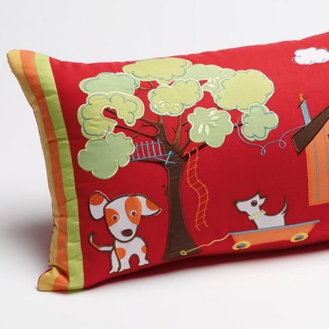 Oliver Puppy Rectangle Cushion