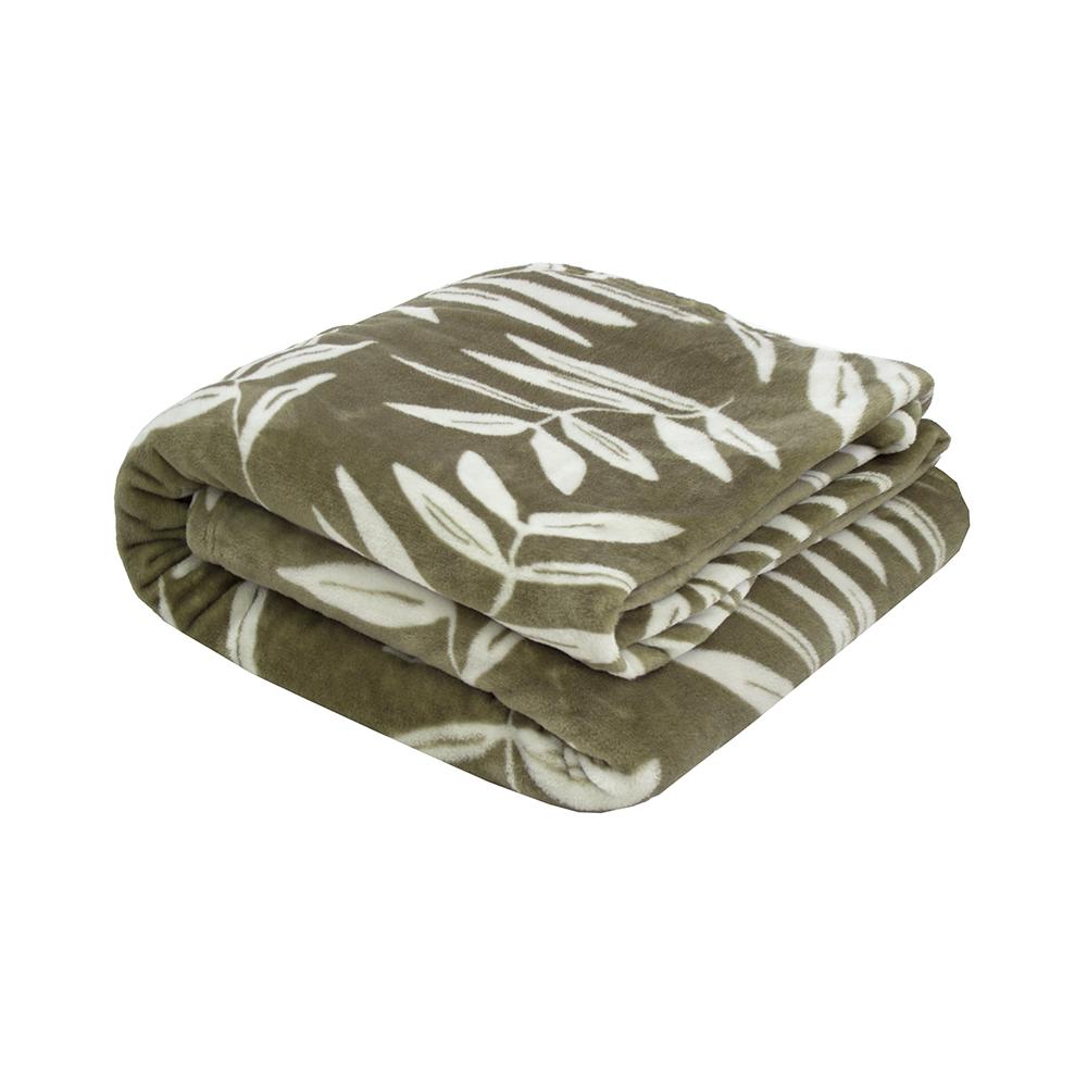 Hakea Ultra Plush Bambury Blanket Olive