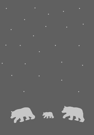 Bear & Star Cot Baby Blanket Reversible Nursery Blanket
