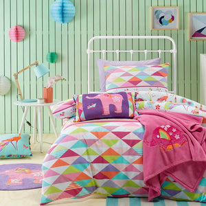 Peacock Princess Quilt Cover Set