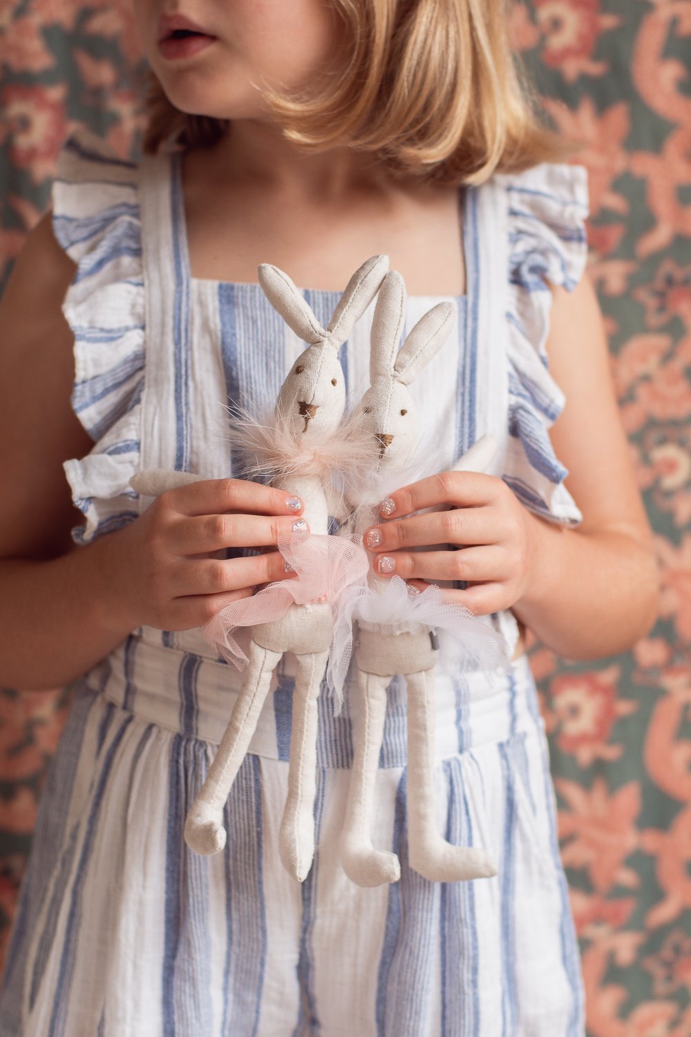 Baby White Ballerina Bunny Doll