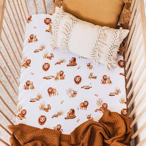 Snuggle Hunny Lion Fitted Cot Sheet