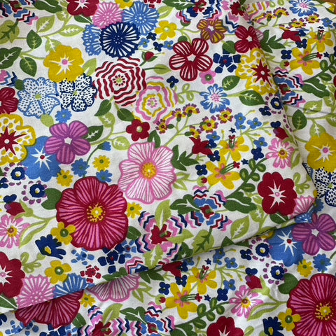 Vintage Florals Primrose Fitted Cot Sheet