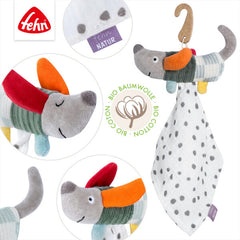 FehnNATUR Mini Comforter Dog Newborn Baby Security Blanket