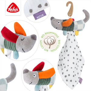 FehnNATUR Mini Comforter Dog Newborn Baby Security Blanket