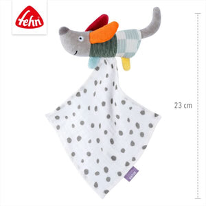 FehnNATUR Mini Comforter Dog Newborn Baby Security Blanket