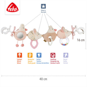 Fehn Pram Chain Fairy Friends Baby multi-activity toy