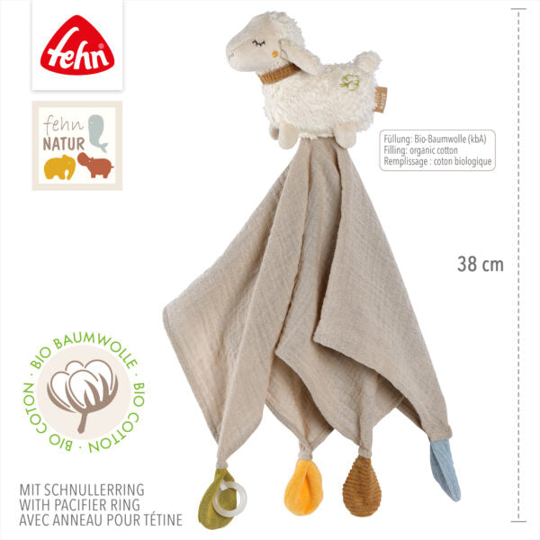 FehnNATURE Sheep Comforter Baby Soother Security Blanket