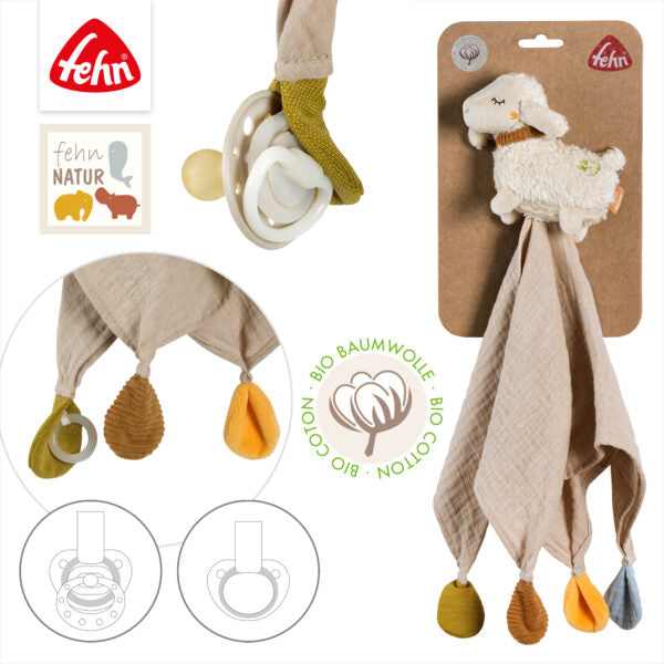 FehnNATURE Sheep Comforter Baby Soother Security Blanket