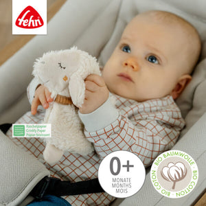 FehnNATUR Small Crinkle Sheep Newborn Toy