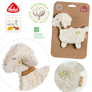 FehnNATUR Small Crinkle Sheep Newborn Toy
