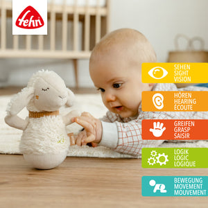 FehnNATUR Mini Roly Poly Sheep Baby Toy