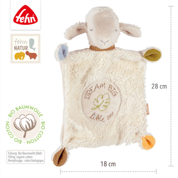 FehnNATUR Comforter Dream Big Sheep Soother Security Blanket