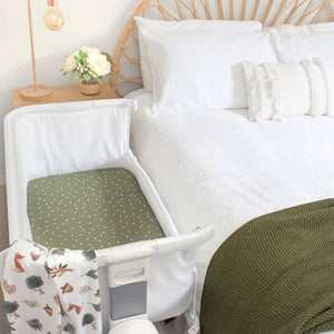 2 Pack Jersey Bedside Bassinet Sleeper Fitted Sheet - Forest Retreat