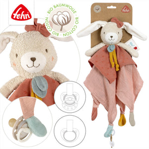 FehnNATUR Comforter Hare Baby Soother Security Blanket