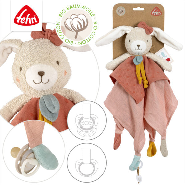 FehnNATUR Comforter Hare Baby Soother Security Blanket